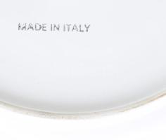 Olasz vintage dísztál, jelzett, d: 28 cm