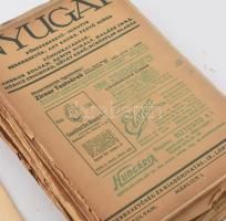 1913 Nyugat 14 száma és a II. kötet tartalomjegyzéke: VI. évf. 2-3., 5., 7-10.,13-15,17-20. számok. ...