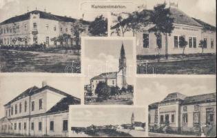 Kunszentmárton Ártézi gőz- és kádfürdővel és Takarékpénztárral (ragasztásnyommal)