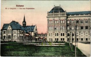 1910 Budapest XI. Az új műegyetem, könyvtár, főépület és sóhajok hídja (EK)