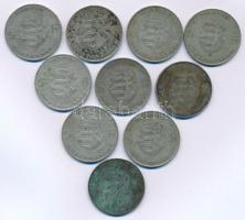 1947. 5Ft Ag "Kossuth" (10x) T:VF,F patina
Adamo F8.1