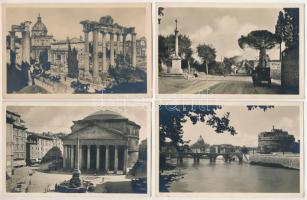 Roma, Rome; - 15 db RÉGI város képeslap / 15 pre-1945 town-view postcards