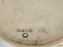 cca 1900, Herendi Porcelángyár, Farkasházy-Fischer Jenő (1863-1926): Kancsó. Folyatott színes magast...