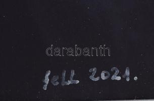 feLugossy László (1947-): Vágyálom, 2021. Vegyes technika, kollázs, papír, jelzett, üvegezett fakere...