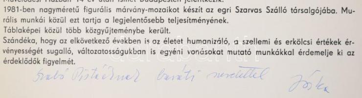 Vegyes művészeti katalógus, 4 db: Molnár József (DEDIKÁLT!), Miháltz Pál, Szűcs Attila, Anton Prinne...