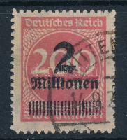 Deutsches Reich 1923 Forgalmi bélyeg Mi 309 B (Mi EUR 200.-)