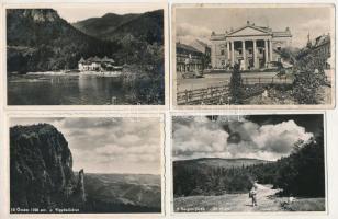 10 db RÉGI fekete-fehér erdélyi város képeslap vegyes minőségben / 10 pre-1945 black and white Transylvanian town-view postcards in mixed quality