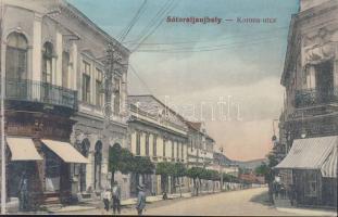 Sátoraljaújhely Korona utca Klein és Tomka ruházati áruházázval