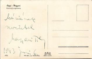1943 Hegyi Péter és Magyari Tibor. Hátoldalon Magyari Tibor aláírása