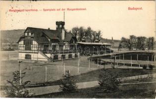 1914 Budapest XIII. Margitszigeti sporttelep, focipálya és teniszpálya (EK)