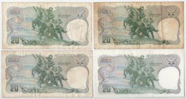 Thaiföld 1969-1981. 10B - 100B (9db, 4xklf) T:F, közte szép papír, és 1db VG
Thailand 1969-1981. 10...