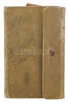 A ,,Borászati Lapok" zsebnaptára az 1900. évre. Szerk.: Drucker Jenő. Első évfolyam. Bp., (1899...