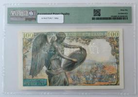 Franciaország 1944. 100Fr PMG tokban, "R. 104 80123" T:AU (60 Gem Unciculated)
France 194...