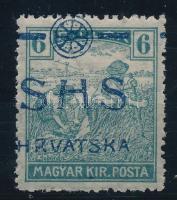 SHS 1918 Arató 6f eltérő Károly típusú felülnyomással Signed: Bodor Certificate: Zrinjscak