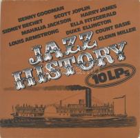 Various (Ella Fitzgerald, Duke Ellington, Count Basie, Glenn Miller etc.) ?? Jazz History 10 LPs, compilation, Box Set, 1980, Germany, VG+