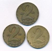 1973. 2Ft sárgaréz (3x) T:XF,VF patina Adamo F7.4
