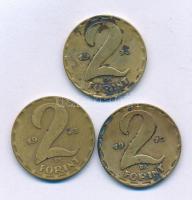 1973. 2Ft sárgaréz (3x) T:XF,VF patina Adamo F7.4