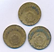 1973. 2Ft sárgaréz (3x) T:XF,VF patina Adamo F7.4