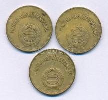 1973. 2Ft sárgaréz (3x) T:XF,VF patina Adamo F7.4