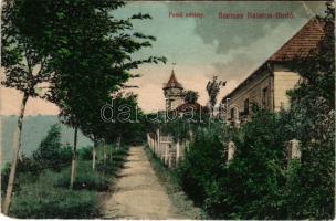 1910 Balatonszemes, Szemes-fürdő; felső sétány, Bagolyvár, villa (EK)