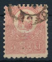 1871 Kőnyomat 5kr (min 10.000) (papírelvékonyodás / thin paper)