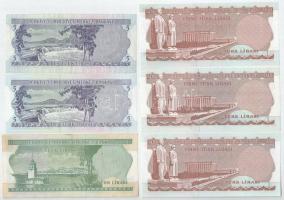 Törökország DN(1975) 10L + DN(1976) 5L (2x) + DN(1983) 20L (3db, 2xklf) T:AU-F szép papír
Turkey ND...