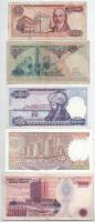 Törökország DN(1983-1990) 100L - 20.000L (5xklf) T:F szép papír -VG
Turkey ND(1983-1990) 100 Lira -...