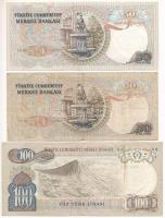 Törökország DN(1976,1983) 50L (2xklf) + DN(1979) 100L T:XF-F
Turkey ND(1976,1983) 50 Lira (2xdiff) ...