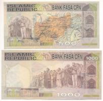 Iszlám Köztársaság ~2005. 500-as és 1000-es címletű fantáziabankjegy vízjeles papíron T:AU
Islamic ...