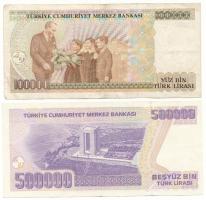 Törökország DN(1996-1999) 100.000L "E69 600666" + DN(1997) 500.000L T:F, az egyik szép pap...
