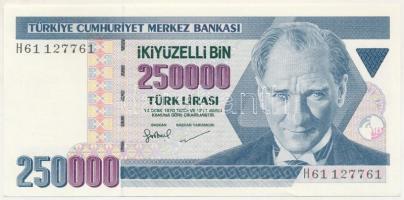 Törökország DN(1998-2001) 250.000L T:AU Turkey ND(1998-2001) 250.000 Lira C:AU Krause P#211