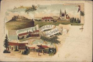 Baldócfürdő with restaurant, dance hall and bowling club litho (EK)