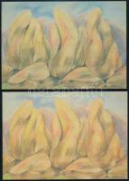 2006 M. Németh Márta jubileumi kiállításának meghívója, 2 db, az egyiken M. Németh Márta (1966- ) ké...