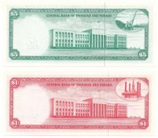 Trinidad és Tobago DN(1977) 1$ + 5$ T:UNC
Trinidad and Tobago ND(1977) 1 Dollar + 5 Dollars C:UNC
...