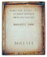 1996. "Magyar Bélyeg- és Postatörténeti Világtalálkozó Budapest 1996" peremen jelzett Ag p...