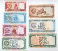 Türkmenisztán DN(1993) 1M - 20M (4xklf) + 1995. 50M - 1000M (3xklf) T:UNC-AU, az egyik hullámos papí...