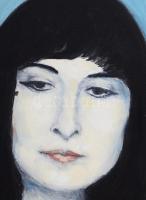 Kertész, Shoshana (-): Ország Lili portréja. Olaj, vászon, jelezve jobbra lent, 65×45 cm. Fakeretben...