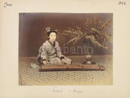 cca 1890 Japán, magyar utazó által készített feliratozott fotók: Kobe, Nunobiki vízesések- Mendaki /...