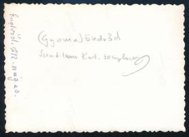 1942. aug. 20. Endrőd (Gyomaendrőd), Szent Imre katolikus templom, a hátoldalon feliratozott fotó, 8...
