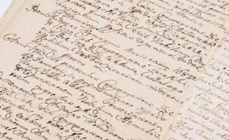 cca 1780 Az ugocsa vármegyei verbőczi birtokos Komáromi nemes család nemesség igazolásával kapcsolat...