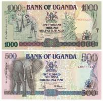 Uganda 1991. 500Sh + 2003. 1000Sh "PW 343334" T:AU Uganda 1991. 500 Shillings + 2003. 1000 Shillings "PW 343334" C:AU Krause P#33a, P39Ab