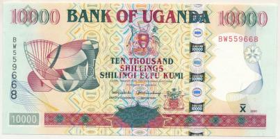 Uganda 2001. 10.000Sh T:AU Uganda 2001. 10.000 Shillings C:AU Krause P#41a