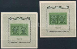 Svájc 1943 2 x Mi block 10 (Mi EUR 112,5) (rozsda / stain)