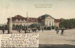 Pozsony the palace of Archduke Frigyes