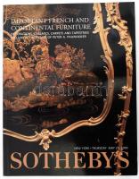 Sotheby's aukciós katalógus, Francia és egyéb európai bútorok és lakberendezési tárgyak témában, 2000