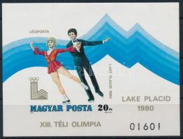 1979 Téli Olimpia (VI.) - Lake Placid ívszéli vágott blokk (5.000)