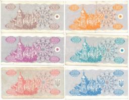 Ukrajna 1992. 100K - 1000K (4xklf) + 1993. 2000K + 5000K T:XF-F
Ukraine 1992. 100 Karbovanets - 100...