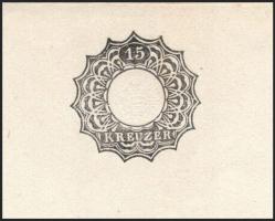 cca 1850 15kr szignettás biankó okirat