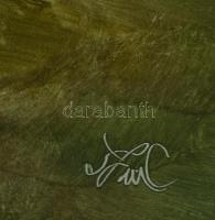 Szász Endre (1926-2003): Antik torzó madárral (négy évszak sorozat). Olaj, farostlemez, jelezve jobb...