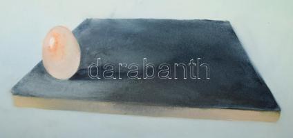 Szász Endre (1926-2003): Szürreális női arckép (négy évszak sorozat). Olaj, farostlemez, jelzés nélk...